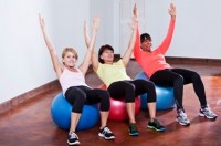 ladies in gym